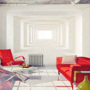 Køb ARTGEIST Fototapet af gang i 3D-effekt - Into the Light (flere størrelser) 400x280 online billigt tilbud rabat møbler