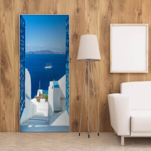 Køb ARTGEIST Fototapet til døren - Holidays in Greece 70x210 online billigt tilbud rabat møbler