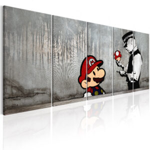 Køb ARTGEIST billede trykt på lærred - Mario Bros on Concrete