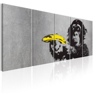 Køb ARTGEIST billede trykt på lærred - Monkey and Banana