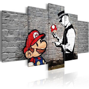 Køb ARTGEIST billede trykt på lærred - Super Mario Mushroom Cop