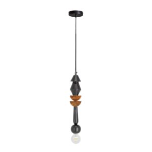 Køb LAFORMA Jellis 2 semi circled loftlampe - natur og sort træ online billigt tilbud rabat møbler
