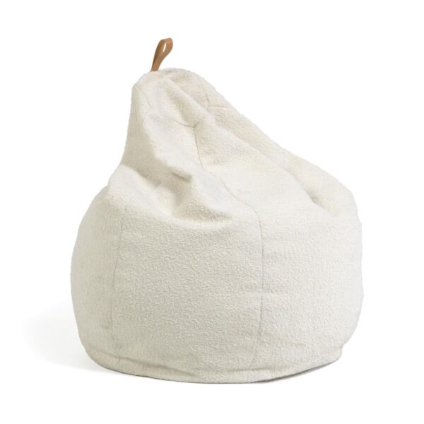 Køb LAFORMA Vicka hvid fleece puff Ø 70 cm online billigt tilbud rabat møbler