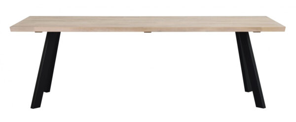 Køb ROWICO Fred plankebord - hvidolieret eg og sort metal (240x100) online billigt tilbud rabat møbler