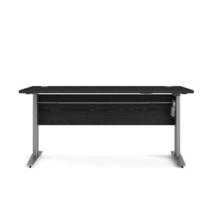 Køb TVILUM Prima hæve sænkebord - sort/sølvgrå ask/stål
