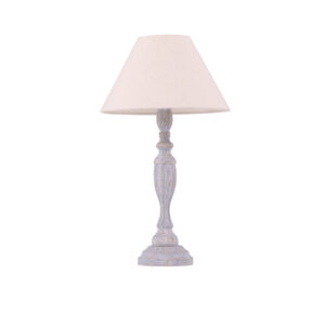Køb VENTURE DESIGN Caen bordlampe - beige hør og grå træ online billigt tilbud rabat møbler