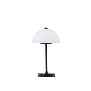 Køb VENTURE DESIGN Ferrand bordlampe - hvid glas og sort jern online billigt tilbud rabat møbler