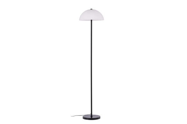 Køb VENTURE DESIGN Ferrand gulvlampe - hvid glas og sort jern online billigt tilbud rabat møbler