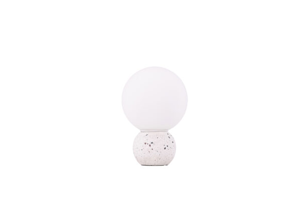 Køb VENTURE DESIGN Metz bordlampe - hvid glas og hvid terrazzo online billigt tilbud rabat møbler