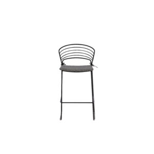 Køb VENTURE DESIGN Milano udendørs barstol Stål - Sort / Grå online billigt tilbud rabat møbler