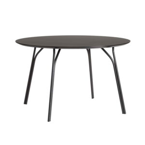 Køb WOUD Tree spisebord - sort laminat og metal (Ø120) online billigt tilbud rabat møbler