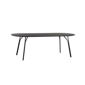Køb WOUD oval Tree spisebord - sort laminat og metal (Ø220) online billigt tilbud rabat møbler