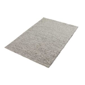 Køb WOUD rektangulær Tact gulvtæppe - grå uld og bomuld online billigt tilbud rabat møbler