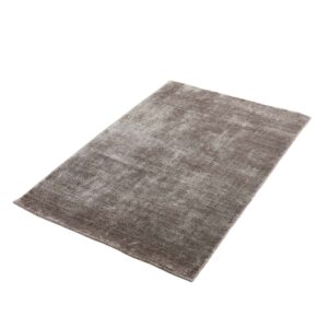 Køb WOUD rektangulær Tint gulvtæppe - beige kunstsilke og bomuld online billigt tilbud rabat møbler