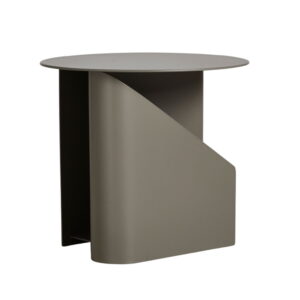 Køb WOUD rund Sentrum sidebord - taupe metal (Ø40) online billigt tilbud rabat møbler